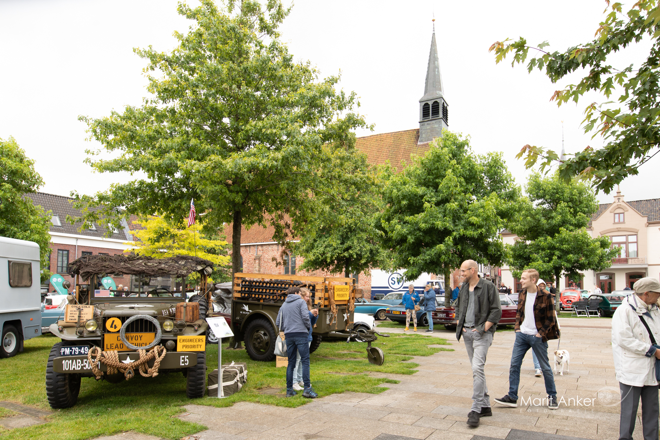 Vintage auto tentoonstelling